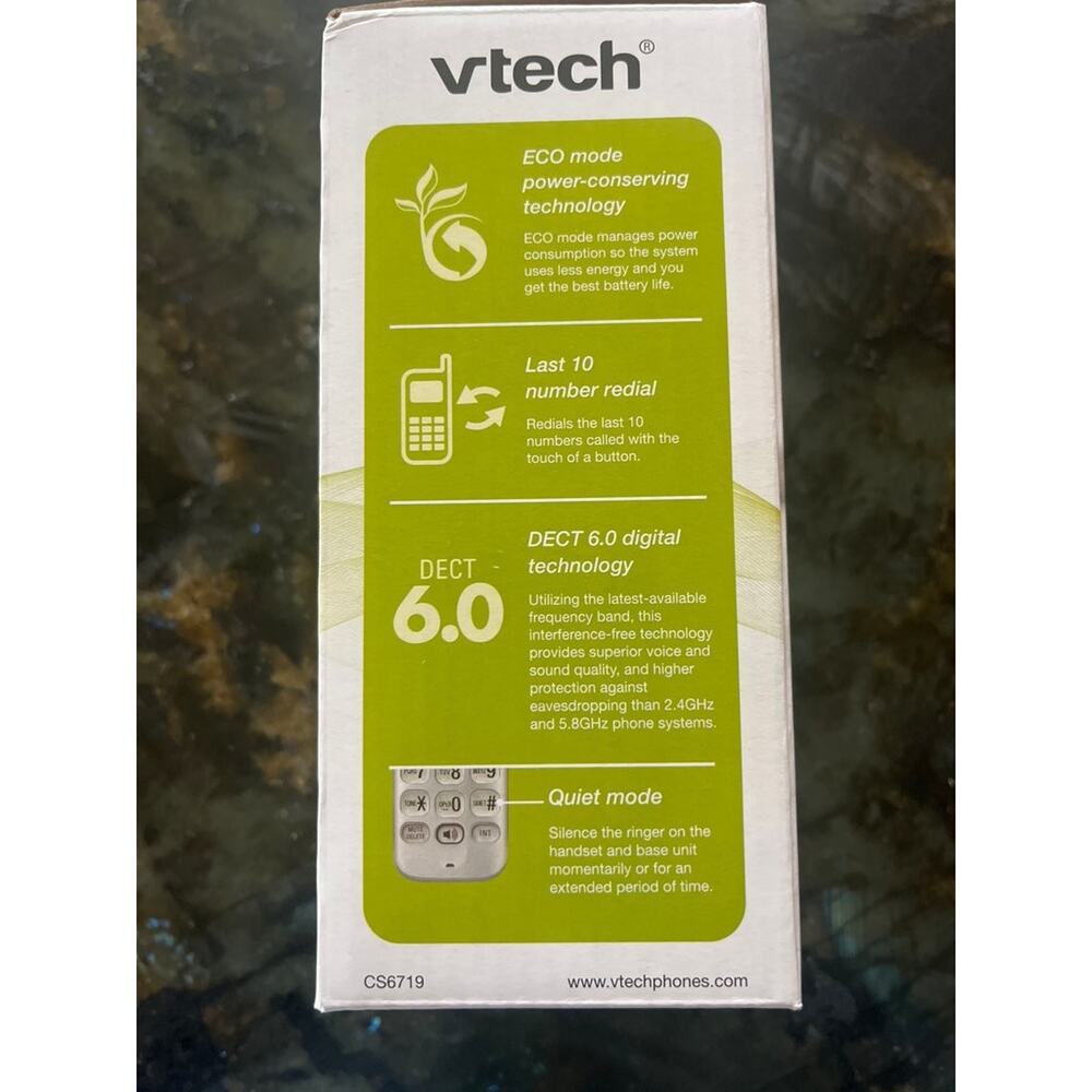 New in Box VTech CS6719 Cordless Phone System with Caller ID/Call Waiting - Picture 3 of 5